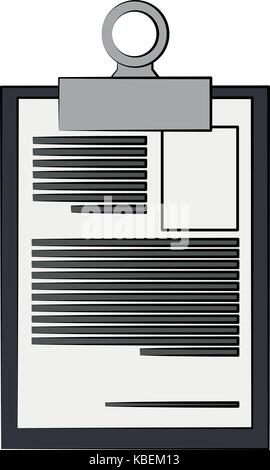 clipboard with cv icon image  Stock Vector