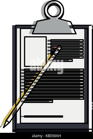 clipboard with paper icon image  Stock Vector
