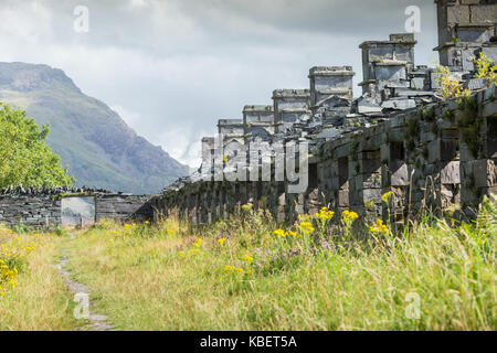 Anglesey Barracks, Dinorwic Quarry, North Wales UK Stock Photo