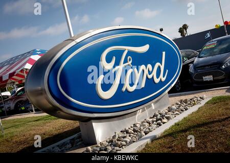 San Diego Ford Dealers >> Ford Logo At Mossy Ford Car Dealer At Mission Bay Drive In San Diego Ford Dealers >> Ford Logo At Mossy Ford Car Dealer At Mission Bay Drive In