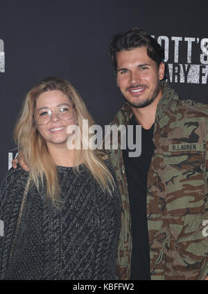 Gleb Savchenko and Sasha Pieterse at the Knott's Scary Farm And