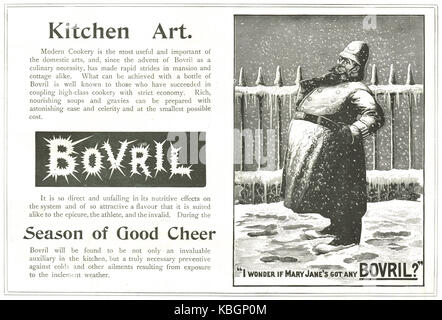 Christmas 1899 Bovril advert Stock Photo