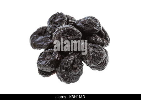 Black grapes with drop of water isolated on white background. Stock Photo