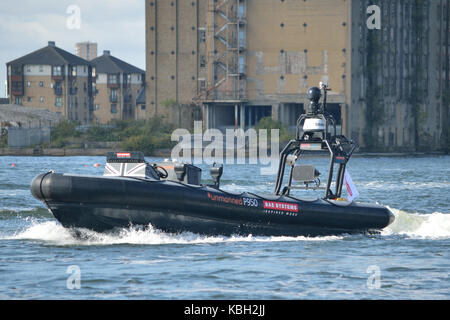 BAE Systems unmanned Pacific 950 RHIB being demonstrated at DSEi 2017 ...