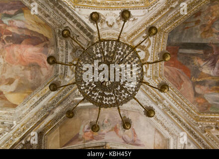 Amalfi, Italy, August 11, 2014: Amalfi Cathedral, Crypt of St. Andrew, where the saint's relics are kept in the central altar. The crypt is decorated  Stock Photo