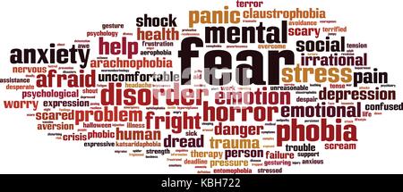 Fear word cloud concept. Vector illustration Stock Vector Image & Art ...