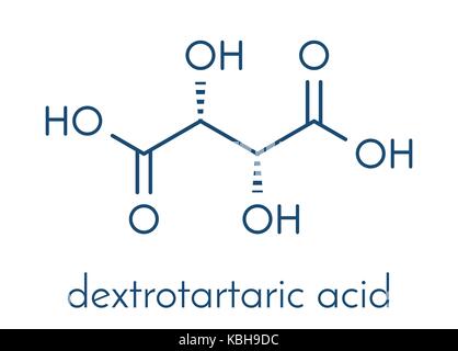 Tartaric acid molecular structure. Tartaric acid skeletal chemical formula.  Chemical molecular formula vector illustration Stock Vector Image & Art -  Alamy