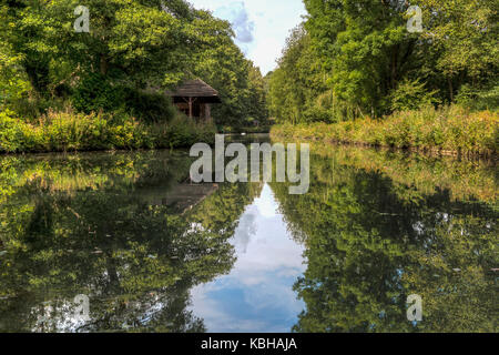 Cromford Canal in the Summer Stock Photo