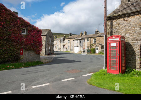 The village of Thwaite in Swaledale in the Yorkshire Dales, England. Stock Photo