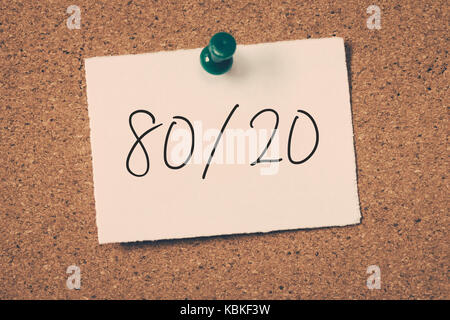 80/20 Stock Photo