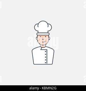 Chef with heat Stock Vector