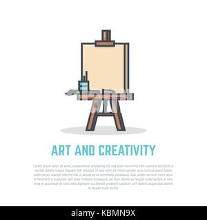 Easel Stock Vector