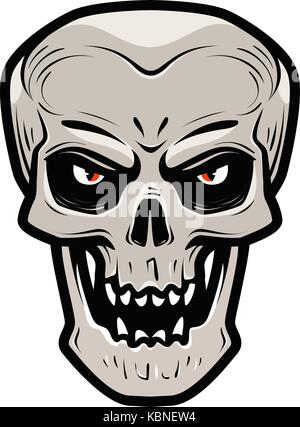 Angry cartoon monster. Vector Halloween excited monster Angry cartoon monster. Vector Halloween excited monster
