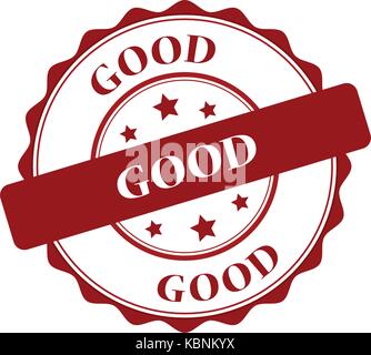 Good red stamp illustration Stock Vector