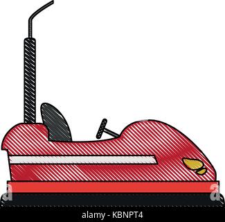 bumper cars icon image Stock Vector