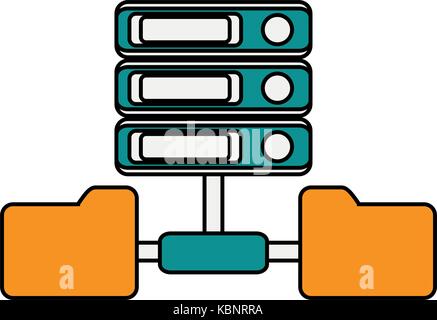 servers web hosting icon image Stock Vector