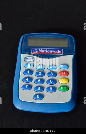 Nationwide chip and pin security card reader. Stock Photo