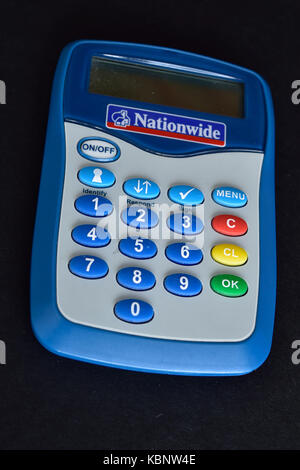 Nationwide chip and pin security card reader. Stock Photo
