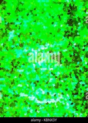 green blue maple crystallize stained glass background Stock Photo