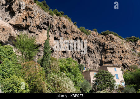 Village Cotignac Provence Verte Provence /Alpes Cote D'Azur, Var France (83), Stock Photo