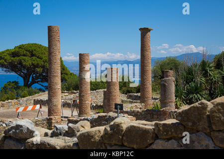 Tindari (Sicily, Italy) - Tindari (Sicily, Italy) - Archaeological area of Tindari, the ancient greek polis founded in 396 BC by Dionysius of Syracuse Stock Photo