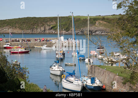 Port and Harbor at Cemaes; Anglesey; Wales; UK Stock Photo