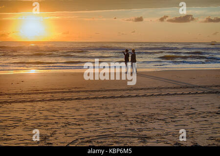 Taking picture of sunset Stock Photo