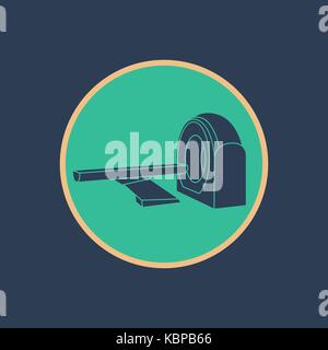 CT Scanner machine icon vector symbol Stock Vector