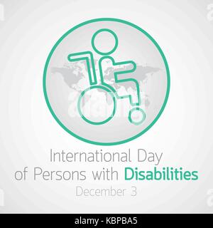 International Day of Persons with Disabilities vector icon illustration Stock Vector