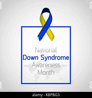 National Down Syndrome Awareness Month vector icon illustration Stock Vector
