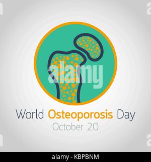 World Osteoporosis Day vector icon illustration Stock Vector