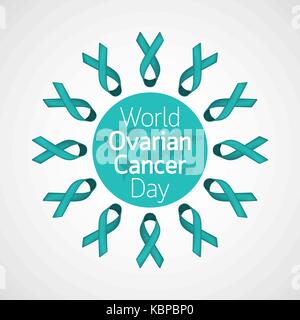 World Ovarian Cancer Day vector icon illustration Stock Vector