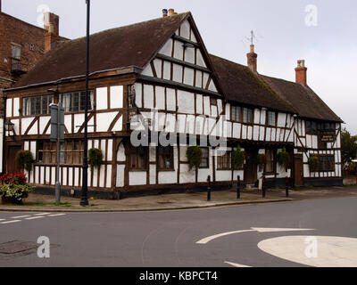 Ye Olde Black Bear Inn, Oldest pub in Gloucestershire, Tewkesbury, Gloucestershire, UK Stock Photo