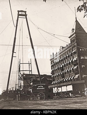 1899   Soldiers & Sailors Monument Construction   Allentown PA Stock Photo