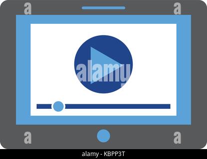 media player interface for websites or applications for tablet Stock Vector