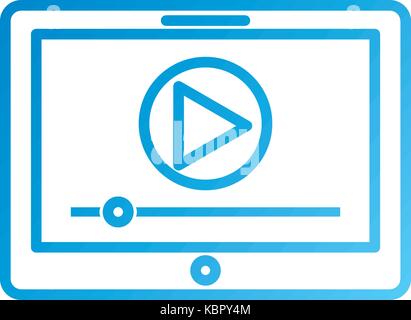 media player interface for websites or applications for tablet Stock Vector