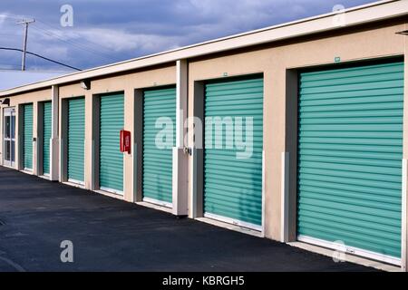 Extra Space Storage storage units Stock Photo