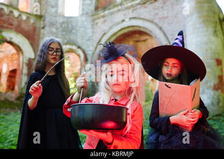 Cooking witch brew Stock Photo