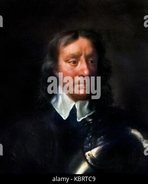 Oliver Cromwell. Portrait of Oliver Cromwell (1599-1658) by workshop of  Sir Peter Lely, Stock Photo