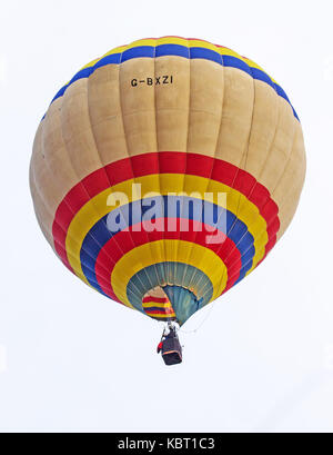 Balloons at the 2017 York Balloon Fiesta taking off from York Racecourse Stock Photo