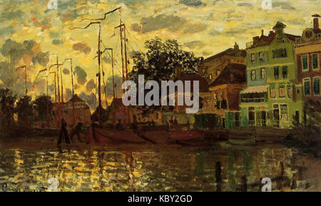Claude Monet - Zaandam Dike Evening 1871 Stock Photo - Alamy