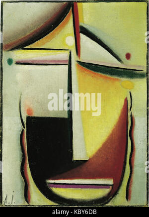 Abstract Head  Autumn and Dying by Alexei Jawlensky, 1923 Stock Photo