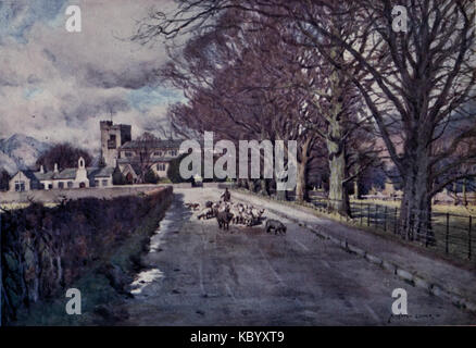 Crosthwaite Church, Keswick   The English Lakes   A. Heaton Cooper Stock Photo