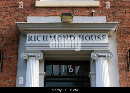 Richmond House, 16 Richmond Terrace, Blackburn. Stock Photo