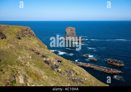 Rugged cliffs near Kilkee, County Clare, Wild Atlantic Way, Ireland Stock Photo