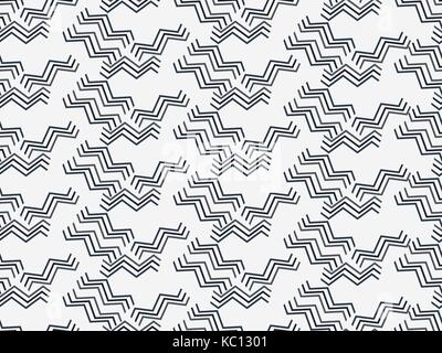 Seamless pattern with broken lines. Geometric abstract background. Vector illustration Stock Vector