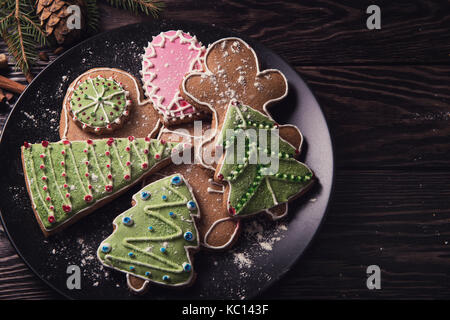 New year homemade gingerbread Stock Photo