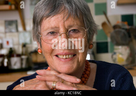 Chef and author Anna del Conte at her home in Dorset. Stock Photo