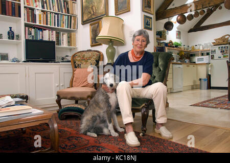 Chef and author Anna del Conte at her home in Dorset. Stock Photo