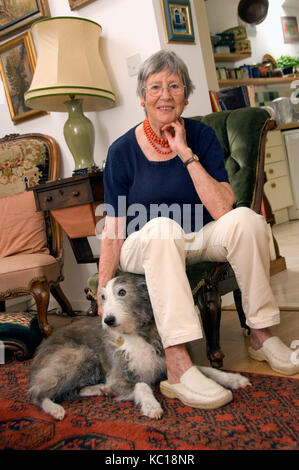 Chef and author Anna del Conte at her home in Dorset. Stock Photo